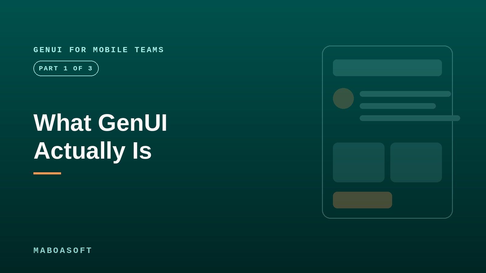 What GenUI Actually Is: A2UI, Server-Driven UI, and Where It Genuinely Fits